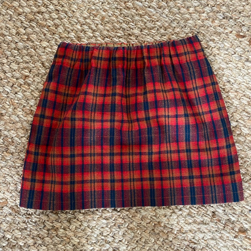 J Crew plaid miniskirt